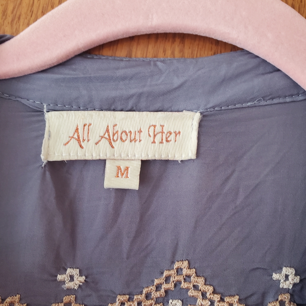 Women's Elegant Gray Blouse